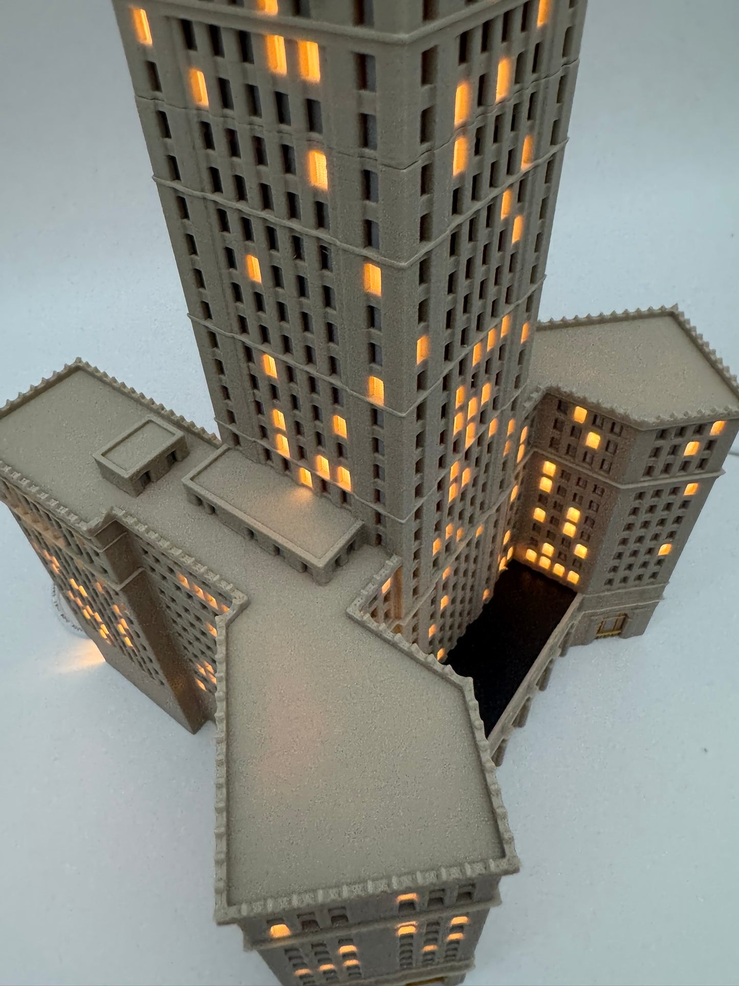 Cleveland Terminal Tower Light Up Model- 3D Printed