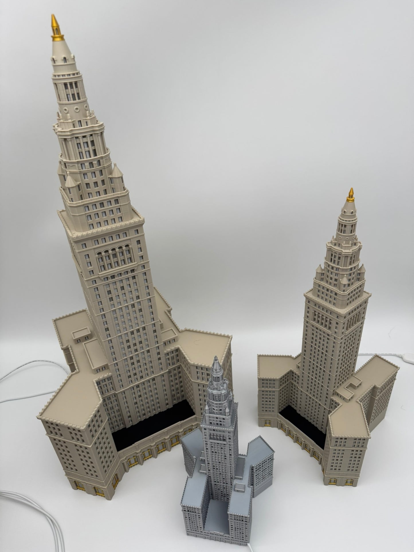 Cleveland Terminal Tower Light Up Model- 3D Printed
