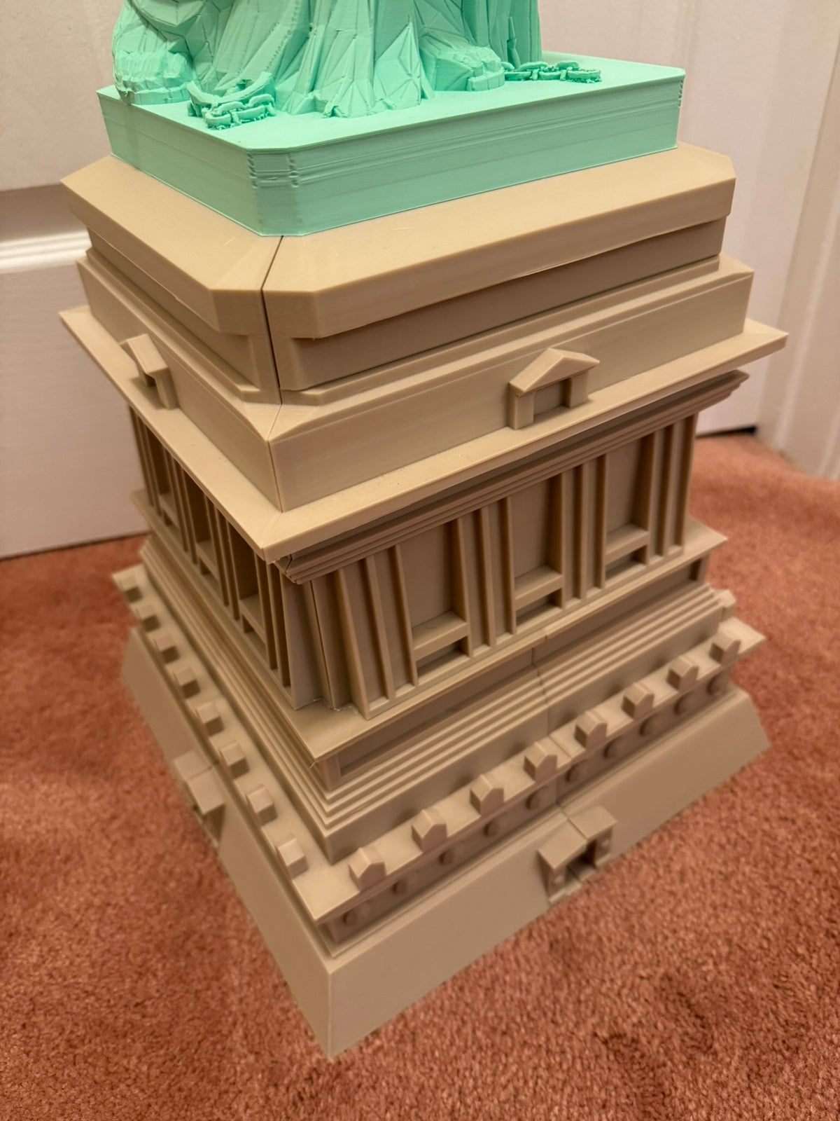 Extra Large Statue of Liberty Model- 3D Printed