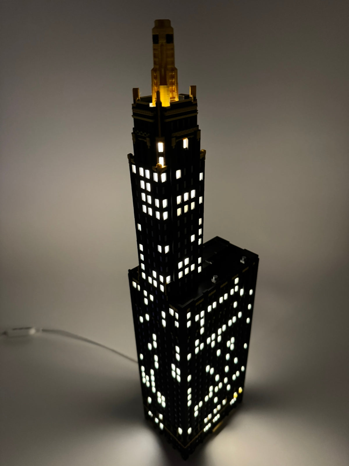 Carbide and Carbon Building Light Up Model- 3D Printed