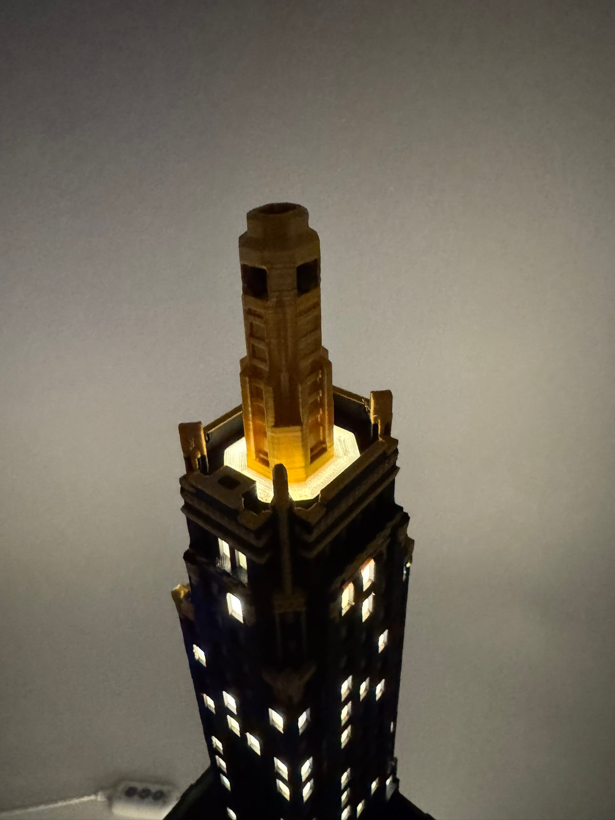 Carbide and Carbon Building Light Up Model- 3D Printed