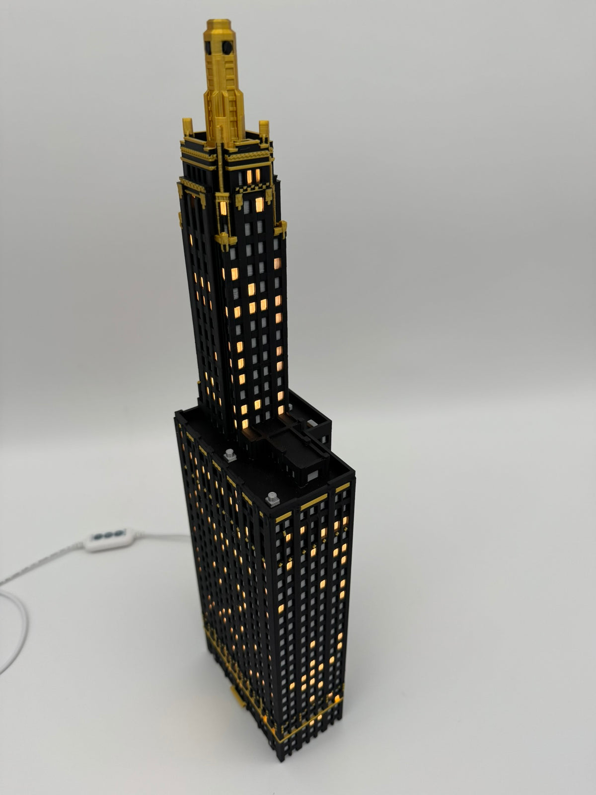 Carbide and Carbon Building Light Up Model- 3D Printed