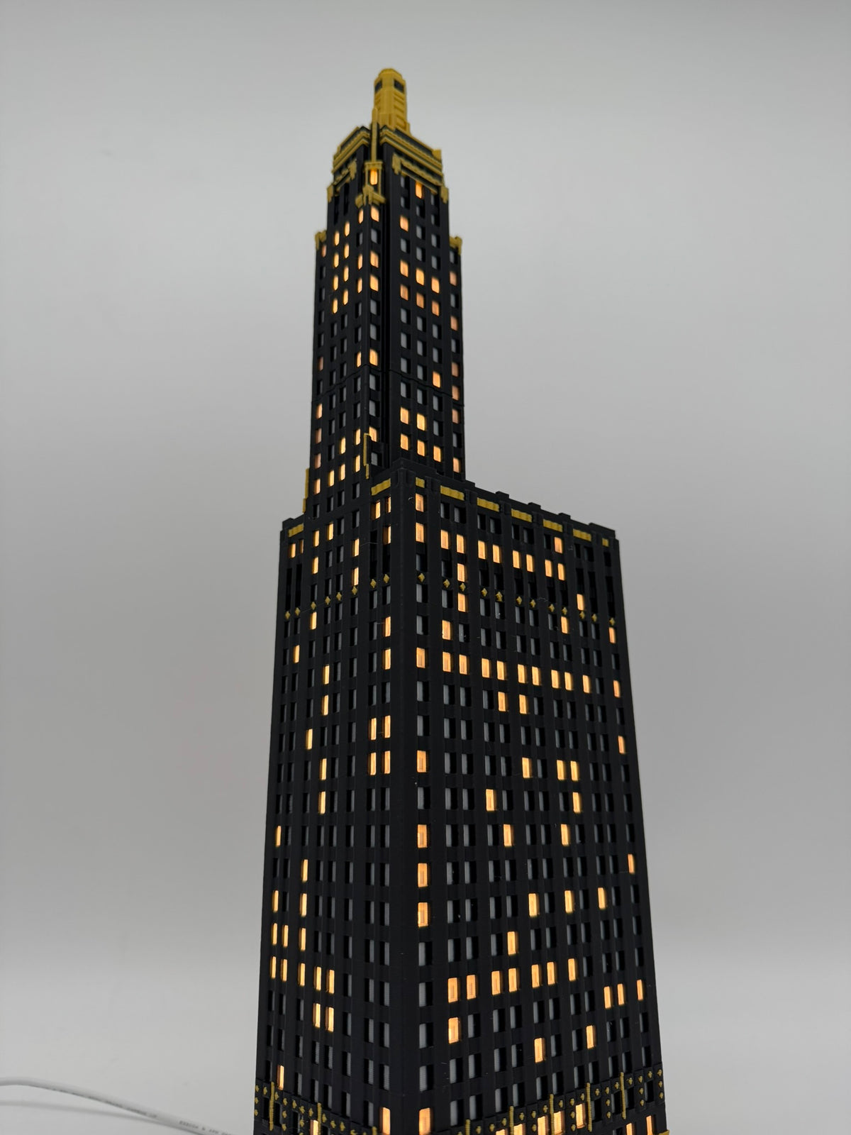 Carbide and Carbon Building Light Up Model- 3D Printed