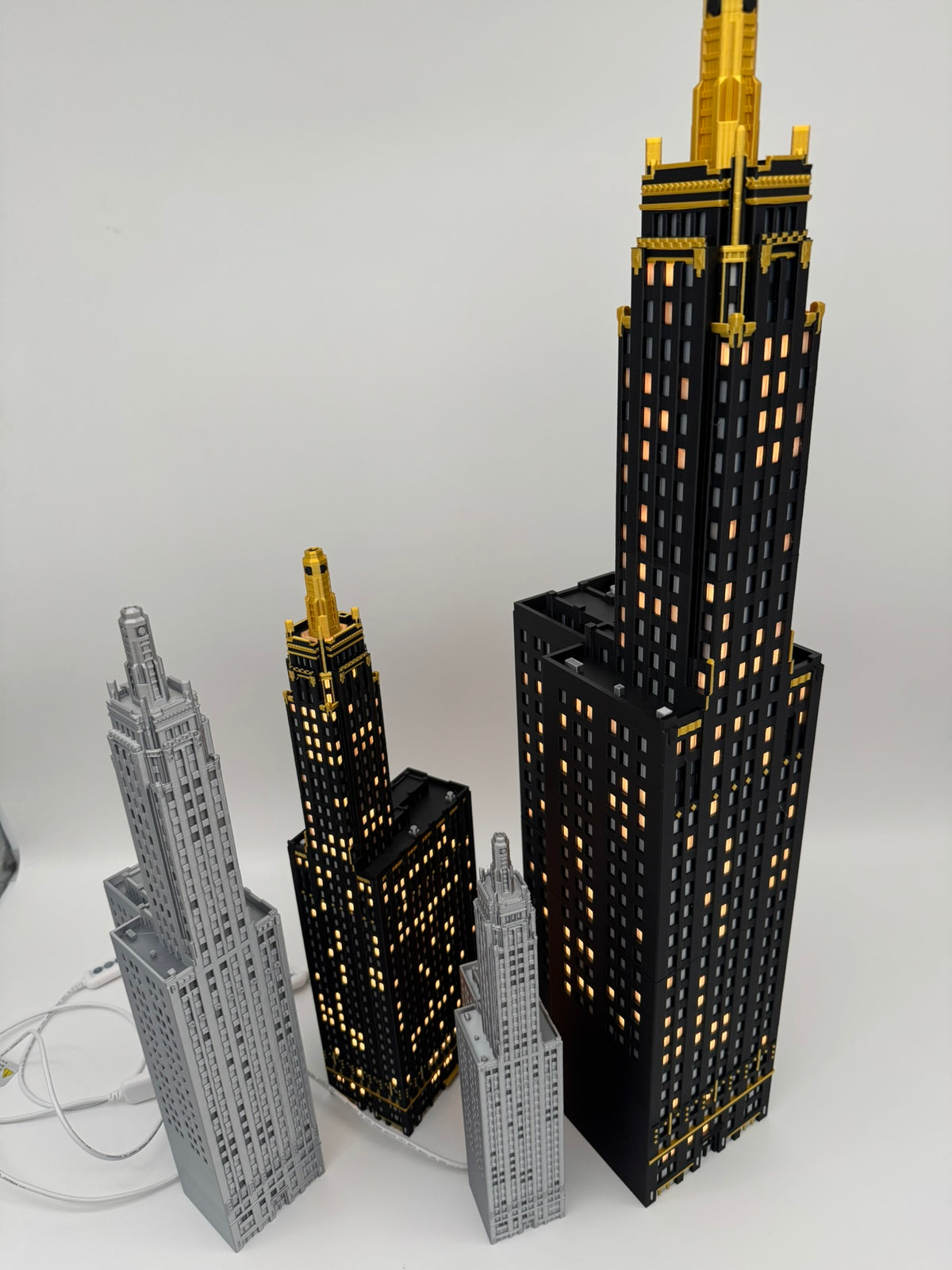 Carbide and Carbon Building Light Up Model- 3D Printed