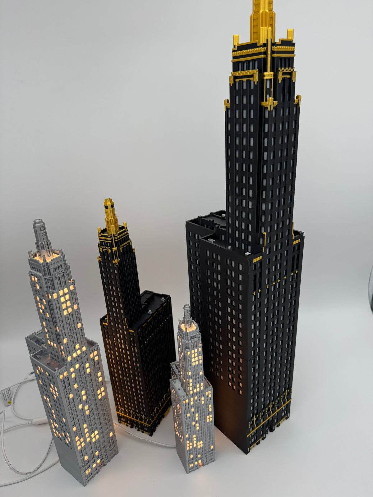 Carbide and Carbon Building Light Up Model- 3D Printed