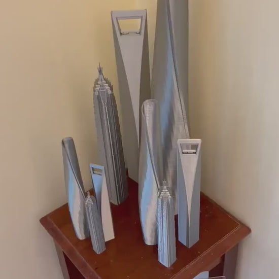 Shanghai Skyscraper Models- 3D Printed 3 Pack