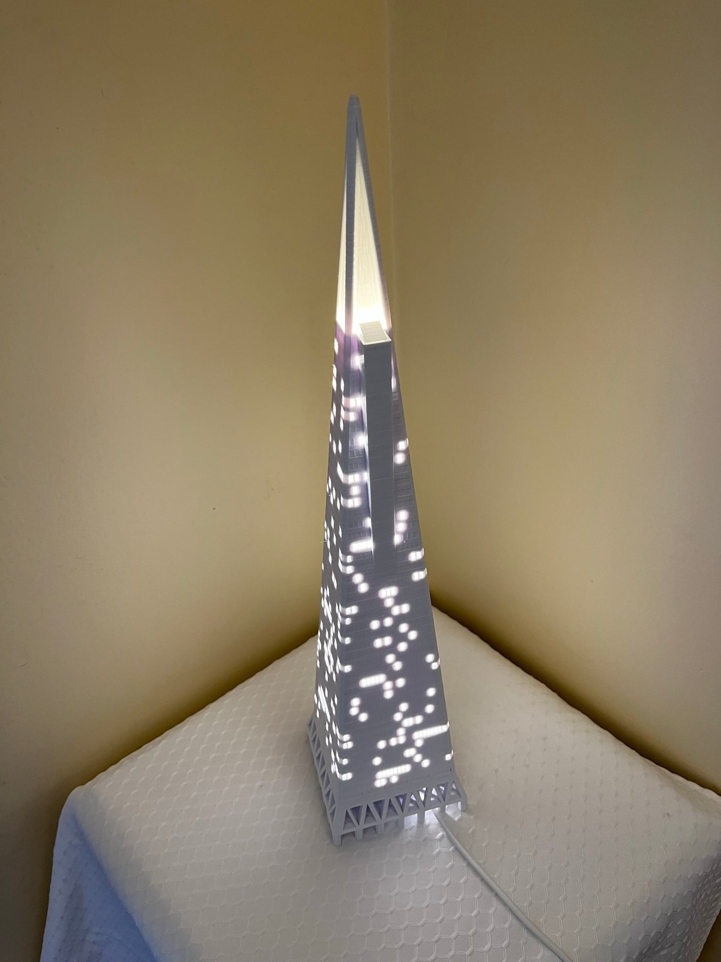 Transamerica Pyramid Light Up Model- 3D Printed