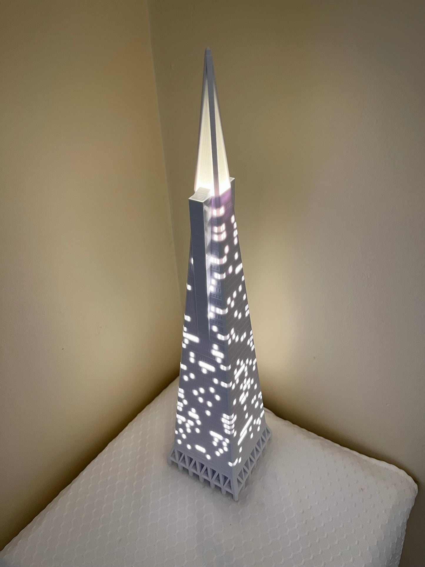 Transamerica Pyramid Light Up Model- 3D Printed