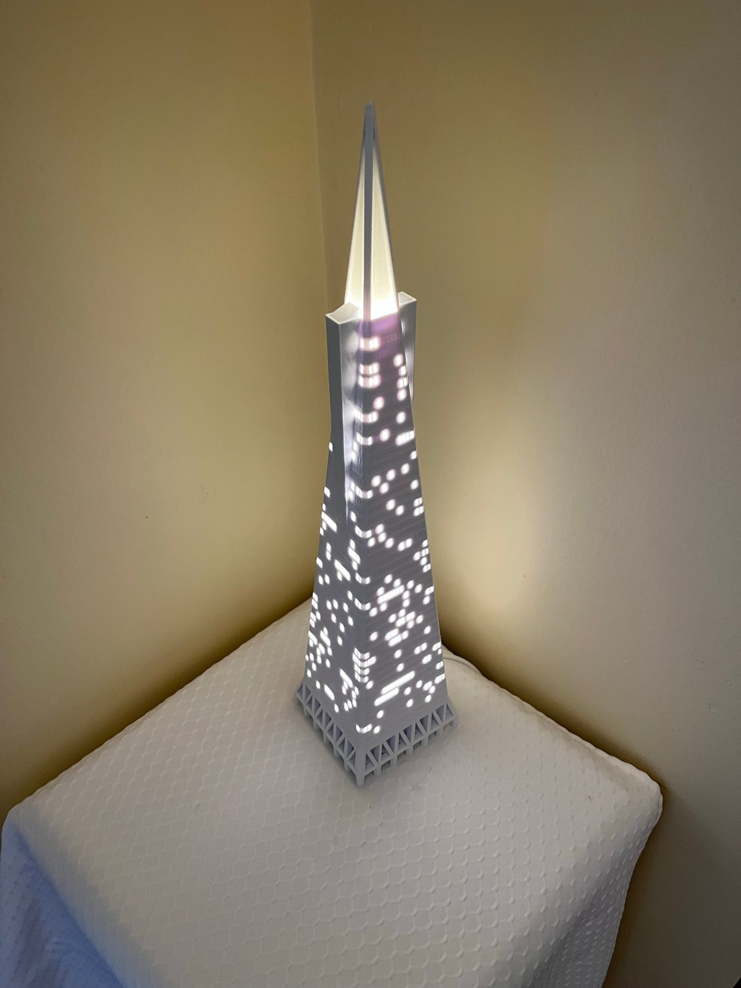 Transamerica Pyramid Light Up Model- 3D Printed