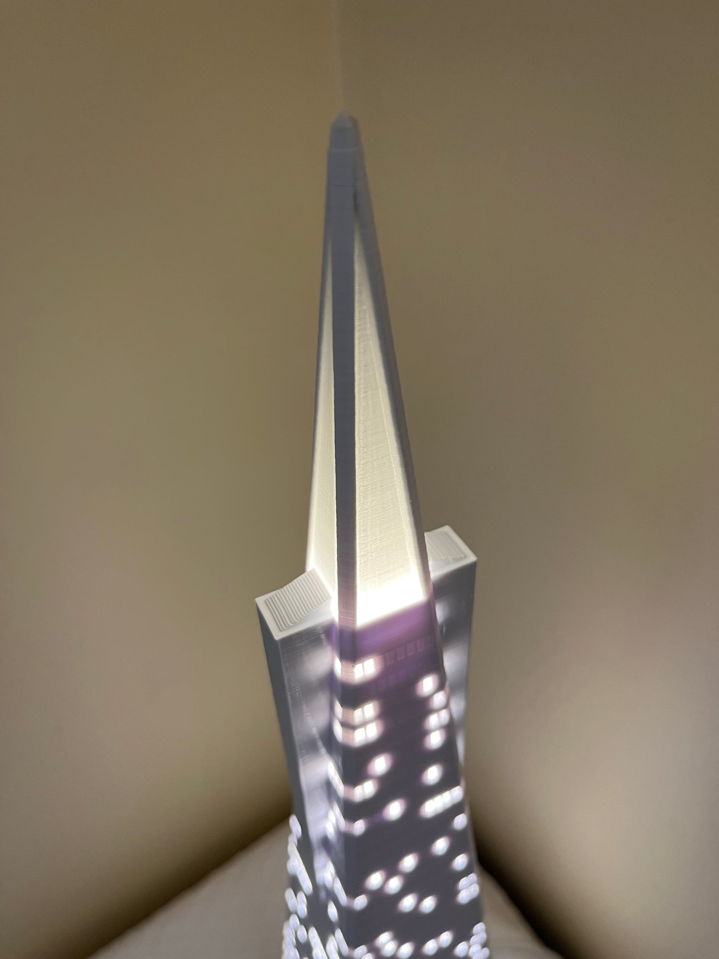 Transamerica Pyramid Light Up Model- 3D Printed