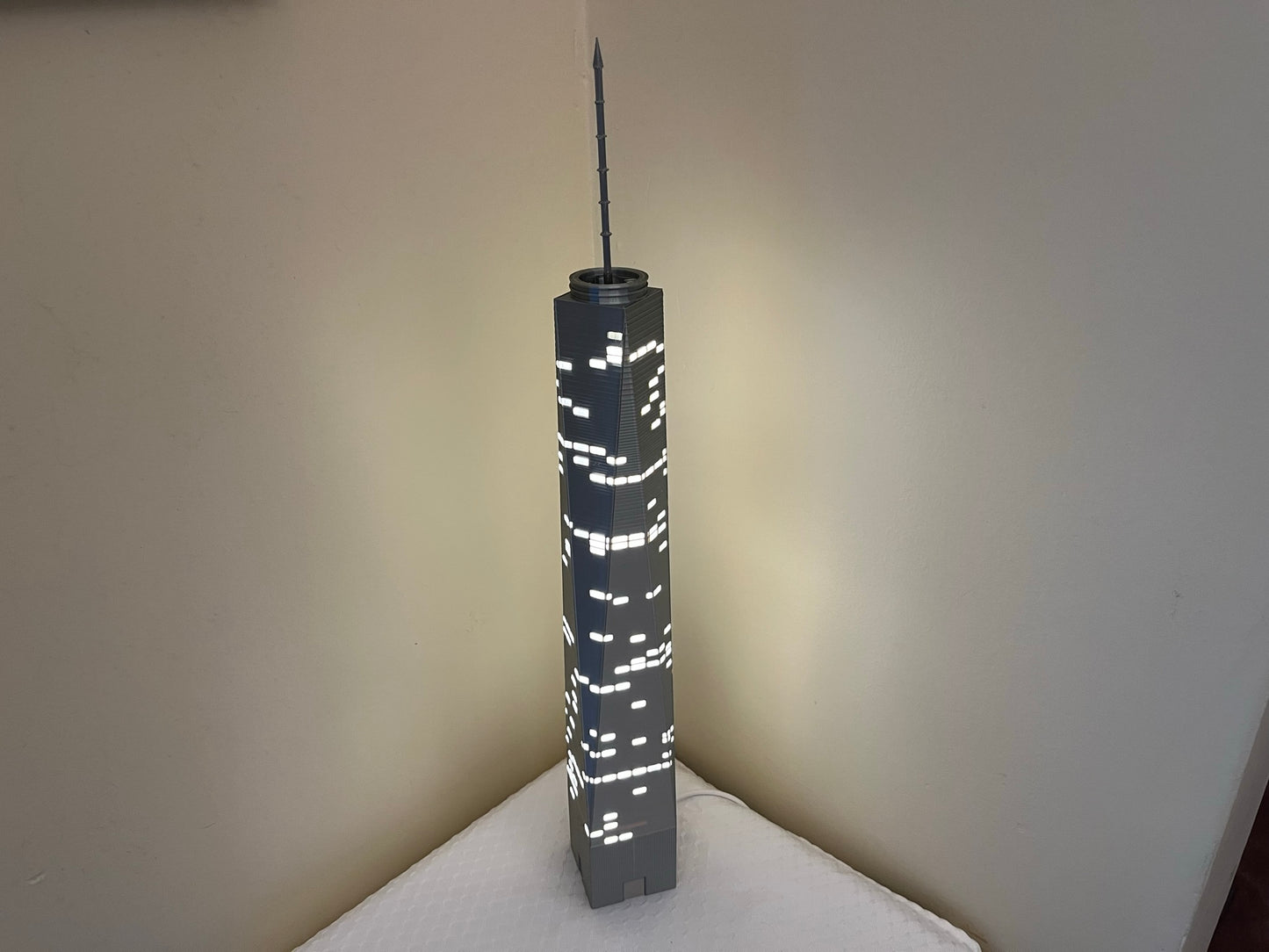 One World Trade Center Light Up Model- 3D Printed
