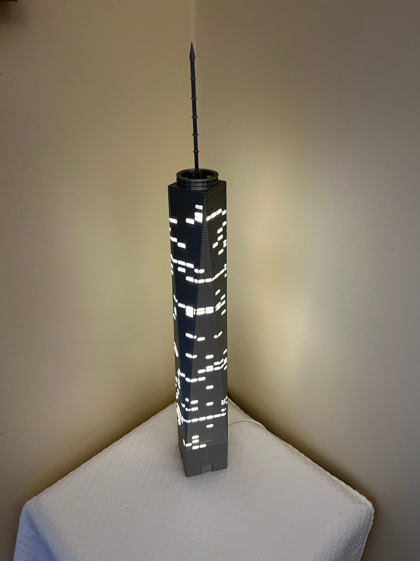 One World Trade Center Light Up Model- 3D Printed