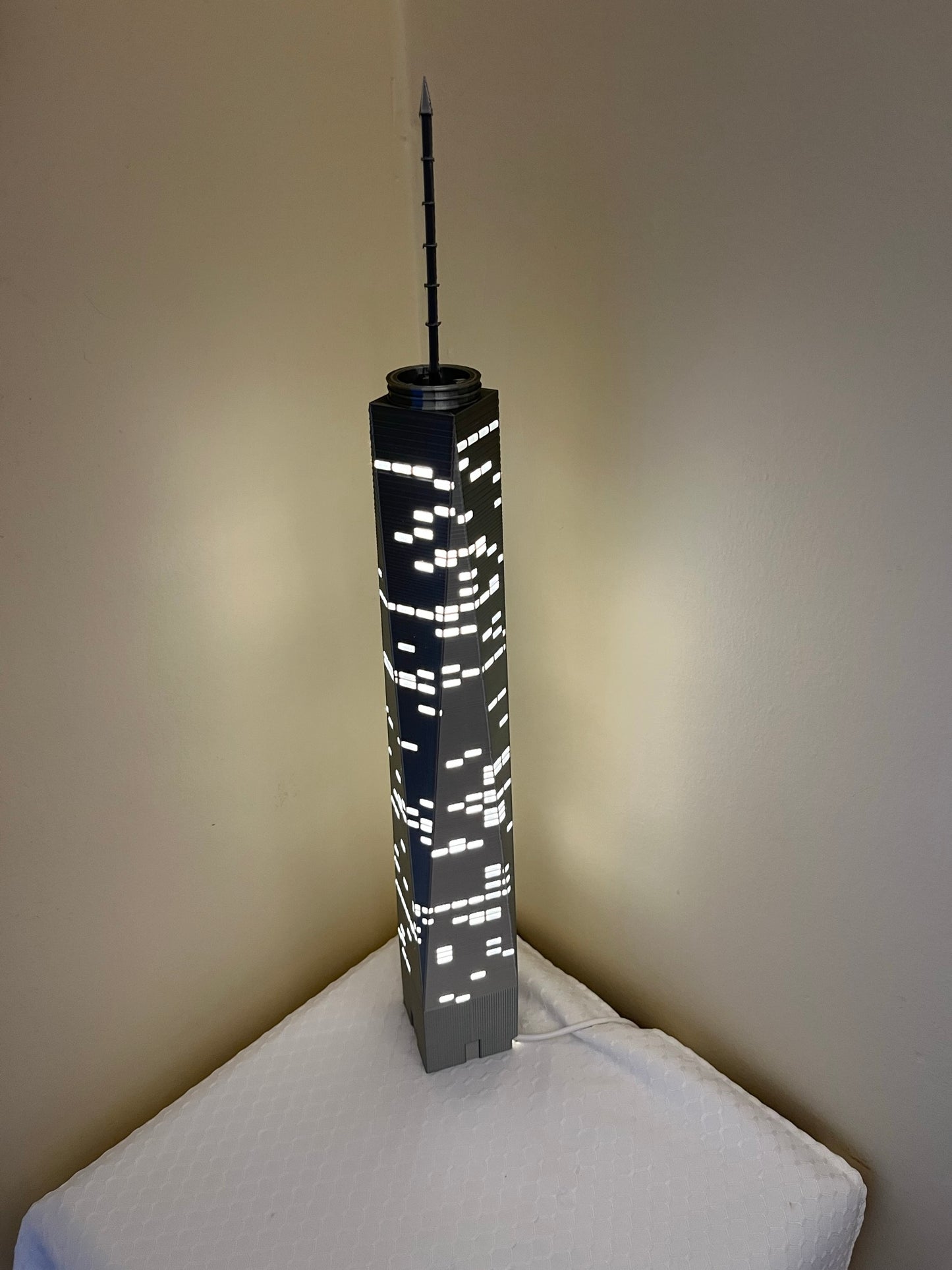 One World Trade Center Light Up Model- 3D Printed
