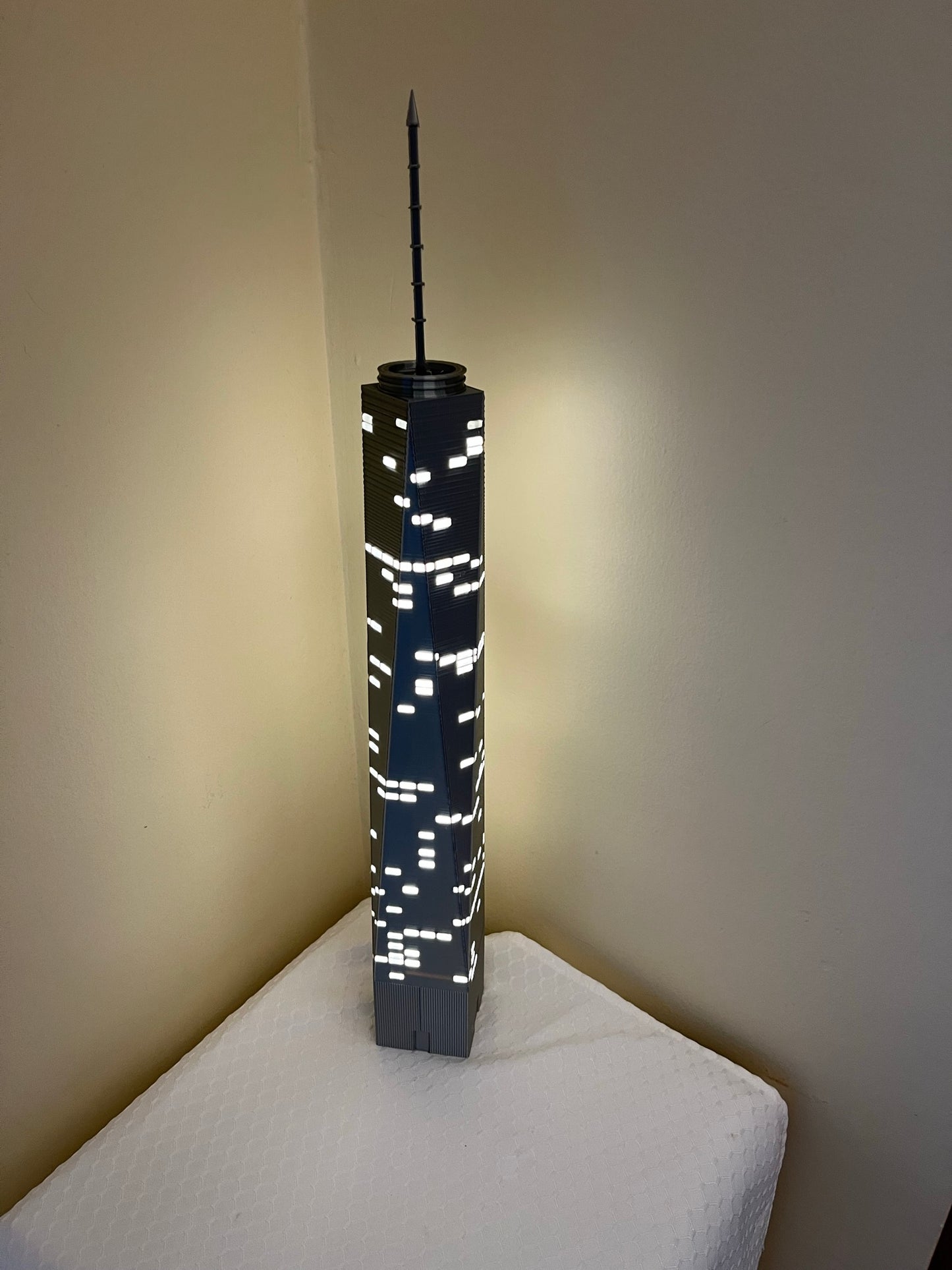 One World Trade Center Light Up Model- 3D Printed