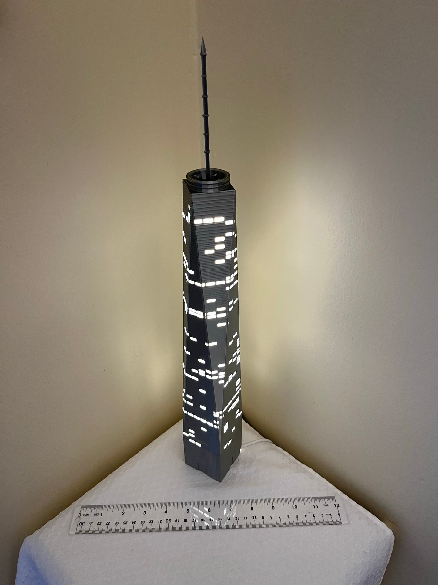 One World Trade Center Light Up Model- 3D Printed