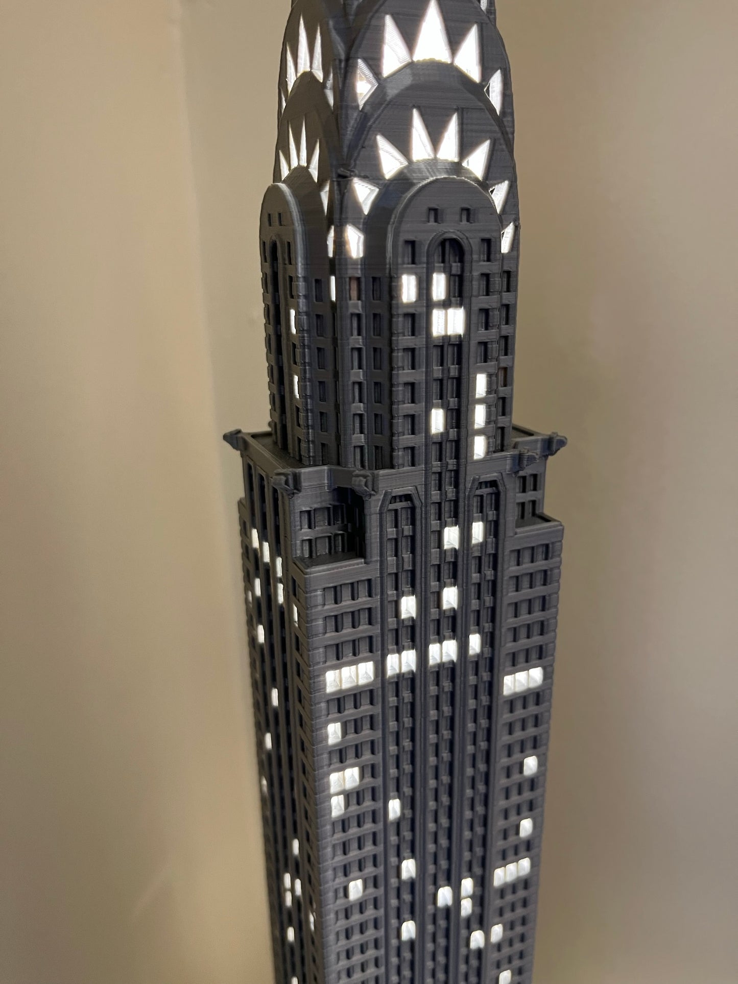 Chrysler Building Light Up Model- 3D Printed