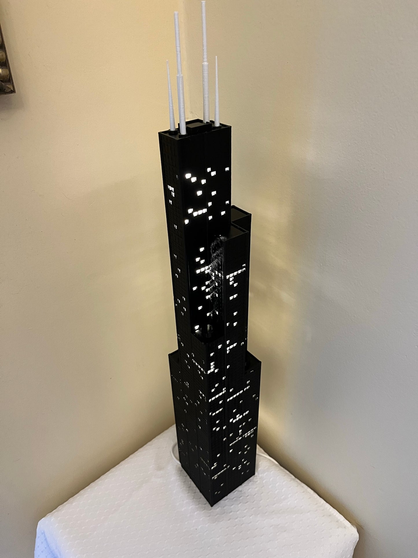 Sears Tower Light Up Model- 3D Printed