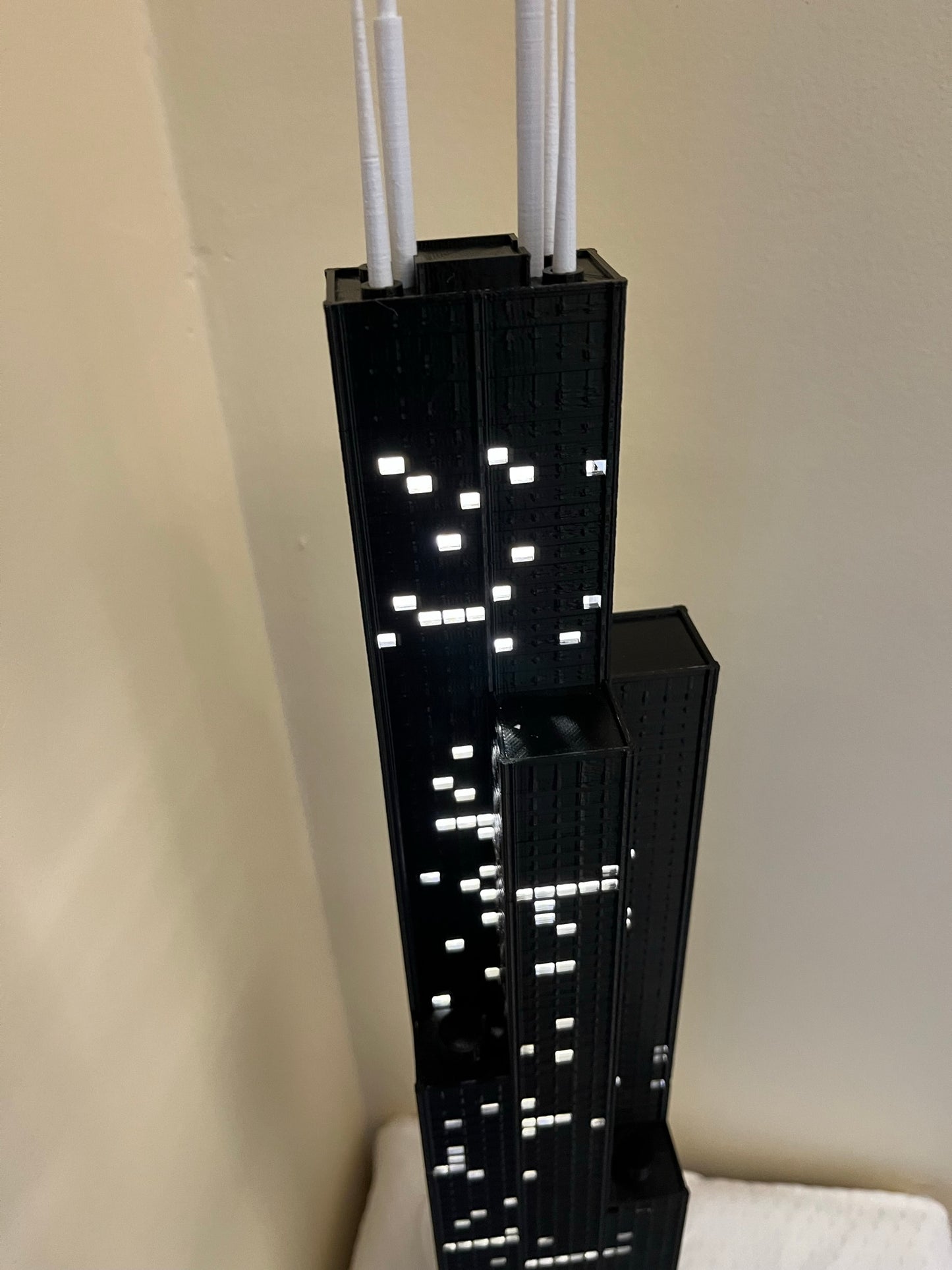 Sears Tower Light Up Model- 3D Printed