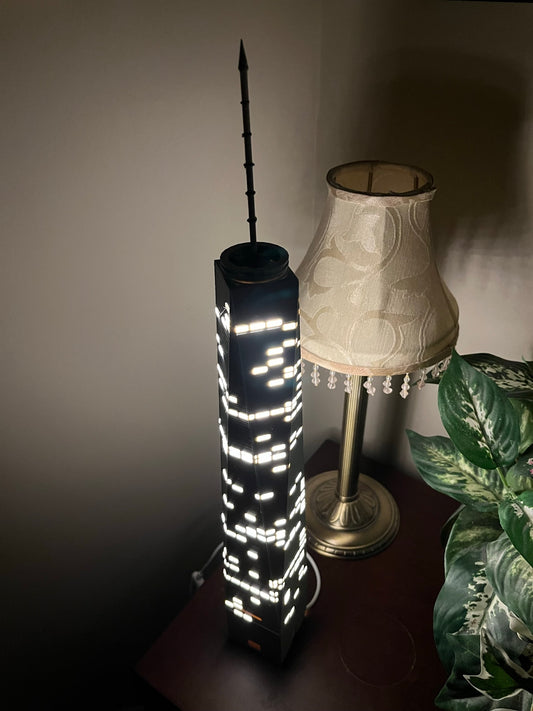 One World Trade Center Light Up Model- 3D Printed