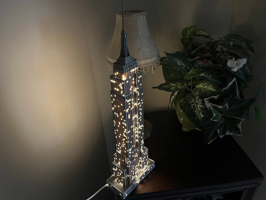 Empire State Building Light Up Model- 3D Printed Small