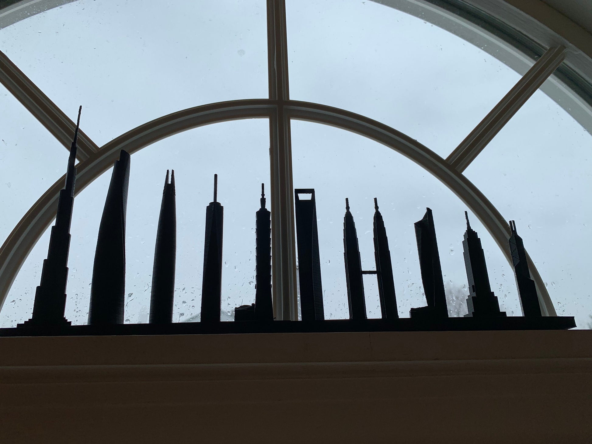 Famous Skyscrapers of the World 3D Printed Model