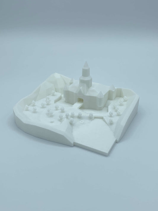 Peach's Castle N64 3D Printed Model