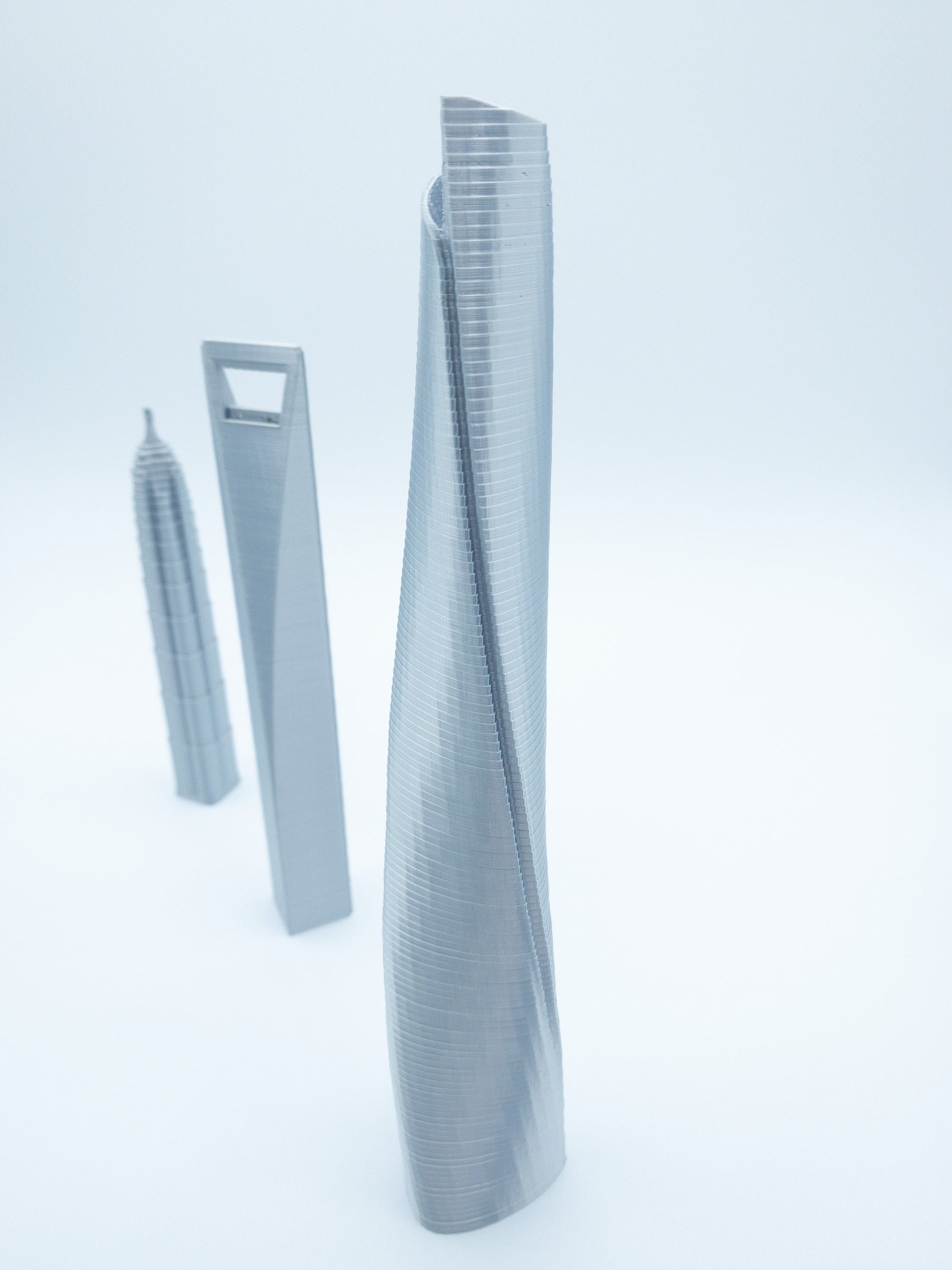 Shanghai Skyscraper Models- 3D Printed 3 Pack